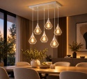 Lampa wisząca 6xE27 SELENE WHITE