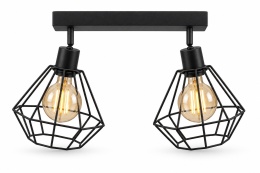 Spot 2xE27 FOSKAL BLACK