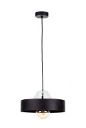 Lampa wisząca 1xE27 BOSSI WOOD WHITE/BLACK