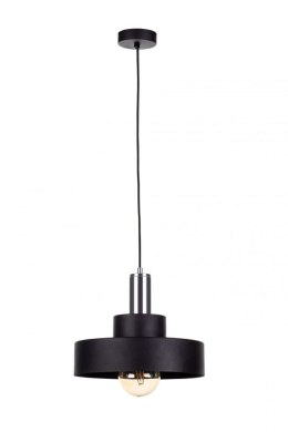 Lampa wisząca 1xE27 GIZA BLACK/SILVER