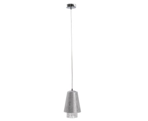 Lampa wisząca 1xE27 MOLLY CRYSTAL SILVER