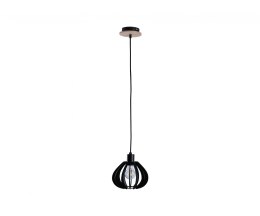 Lampa wisząca 1xE27 NICOLETA BLACK AND NATURAL 811