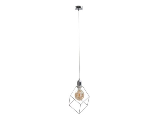 Lampa wisząca 1xE27 RUBEN SILVER