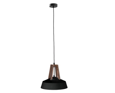 Lampa wisząca 1xE27 TRIX BLACK/BROWN