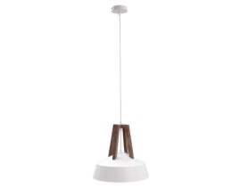 Lampa wisząca 1xE27 TRIX WHITE/BROWN