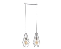 Lampa wisząca 2xE27 LEX SILVER