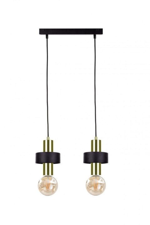 Lampa wisząca 2xE27 UNICA BLACK/GOLD