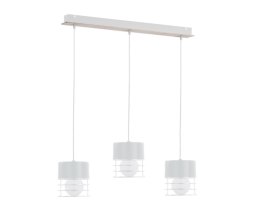 Lampa wisząca 3xE27 CASA WHITE/WOOD