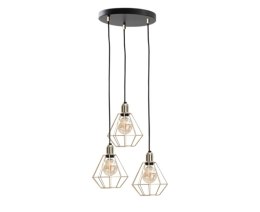 Lampa wisząca 3xE27 COMO GOLD