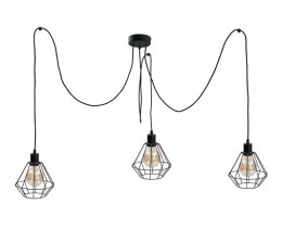 Lampa wisząca 3xE27 FOSKAL BLACK