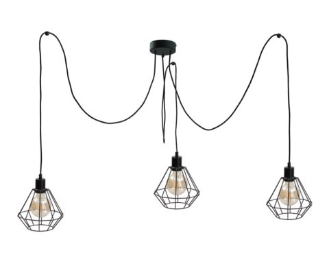 Lampa wisząca 3xE27 FOSKAL BLACK