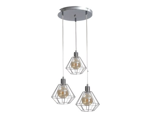 Lampa wisząca 3xE27 FOSKAL SILVER