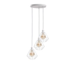 Lampa wisząca 3xE27 FOSKAL WHITE