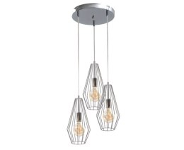 Lampa wisząca 3xE27 LEX SILVER