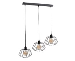 Lampa wisząca 3xE27 LUNA BLACK