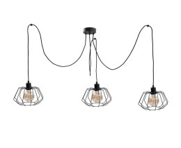 Lampa wisząca 3xE27 LUNA BLACK