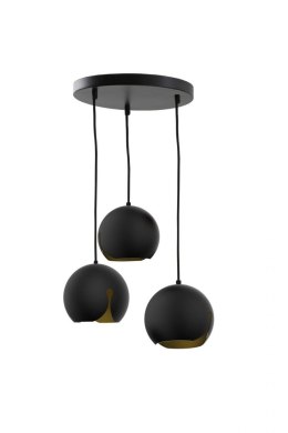 Lampa wisząca 3xE27 MALAGA BLACK 403