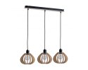 Lampa wisząca 3xE27 NICOLET NATURAL AND BLACK 825