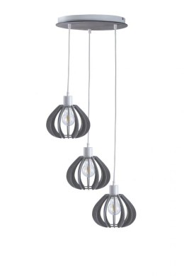 Lampa wisząca 3xE27 NICOLETA GREY 836