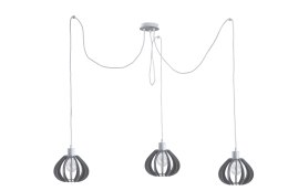 Lampa wisząca 3xE27 NICOLETA GREY 838