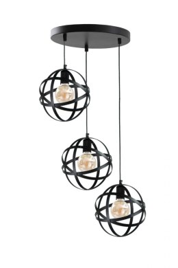 Lampa wisząca 3xE27 POLA BLACK