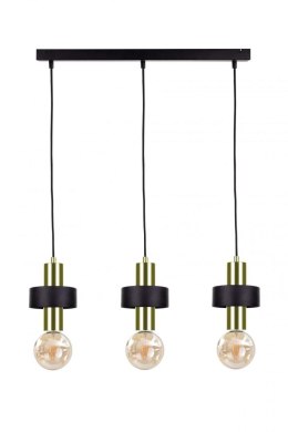 Lampa wisząca 3xE27 UNICA BLACK/GOLD