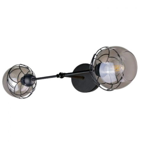 Kinkiet 2xE27 MERA BLACK