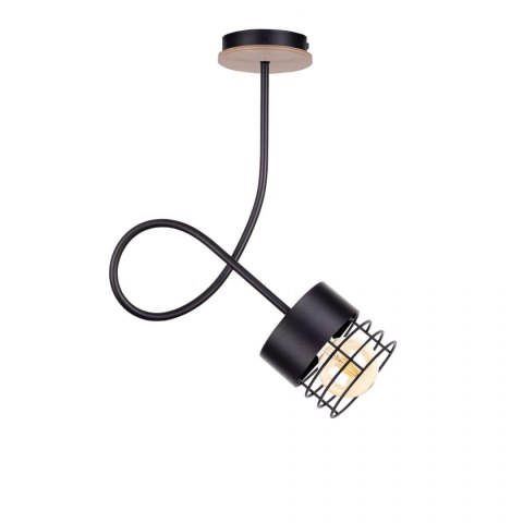 Lampa sufitowa 1xE27 CASA BLACK WOOD