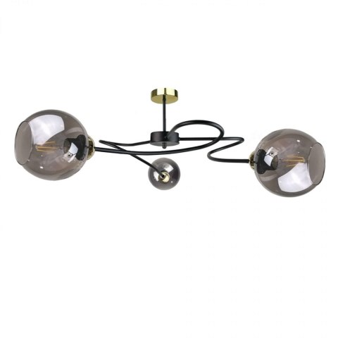 Lampa sufitowa 3xE27 BLOM BLACK/GOLD