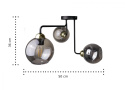 Lampa sufitowa 3xE27 COSMO BLACK/GOLD