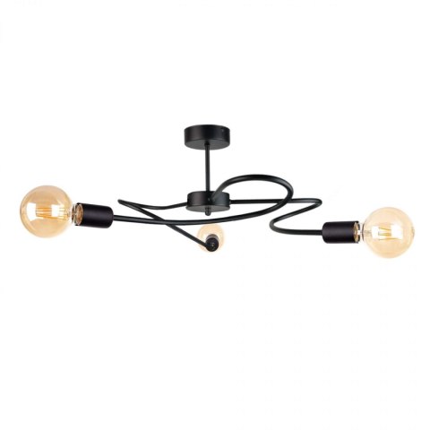 Lampa sufitowa 3xE27 FIORE BLACK