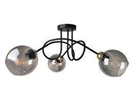 Lampa sufitowa 3xE27 RING BLACK/GOLD