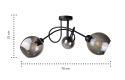 Lampa sufitowa 3xE27 RING BLACK