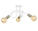 Lampa sufitowa 3xE27 RUMBA WHITE/GOLD