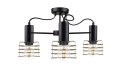 Lampa sufitowa 3xE27 RUNE BLACK/GOLD