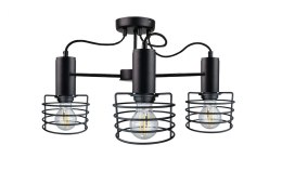 Lampa sufitowa 3xE27 RUNE BLACK