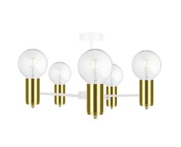 Lampa sufitowa 5xE27 ARDE WHITE/GOLD