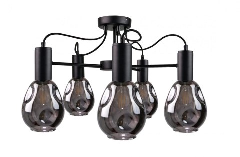 Lampa sufitowa 5xE27 KARI BLACK