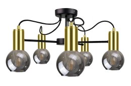 Lampa sufitowa 5xE27 LIV BLACK/GOLD