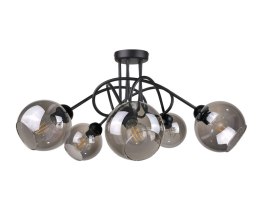 Lampa sufitowa 5xE27 RING BLACK