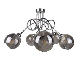 Lampa sufitowa 5xE27 RING SILVER