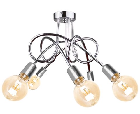 Lampa sufitowa 5xE27 RUMBA SILVER