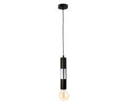 Lampa wisząca 1xE27 MAGNUM BULB BLACK/SILVER