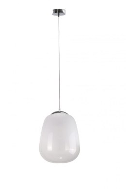 Lampa wisząca 1xE27 SMOKY WHITE/SILVER