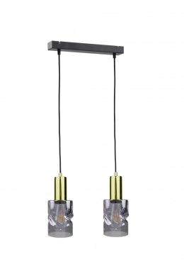 Lampa wisząca 2xE27 CROSS BLACK/GOLD