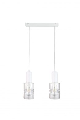 Lampa wisząca 2xE27 CROSS WHITE