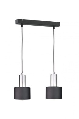 Lampa wisząca 2xE27 LUCE BLACK SILVER