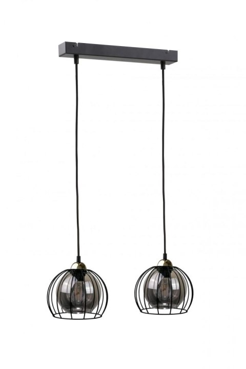 Lampa wisząca 2xE27 SOLO BLACK/GOLD