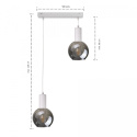 Lampa wisząca 2xE27 SUPRA WHITE