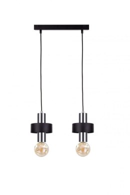 Lampa wisząca 2xE27 UNICA BLACK/SILVER